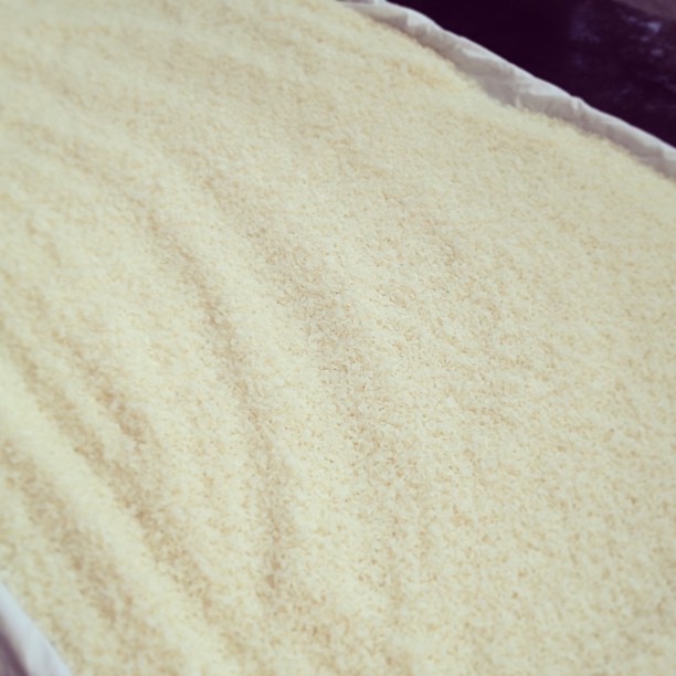 農家の村田さんが丹精込めて作った無農薬のお米で麹を作っています。